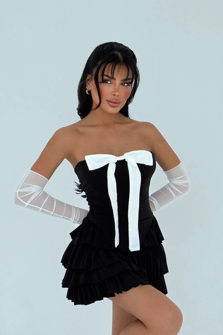 Strapless Dress With Gloves - Producer: EYYO ATELIER - Wholesale Women Clothes - TheBS Women