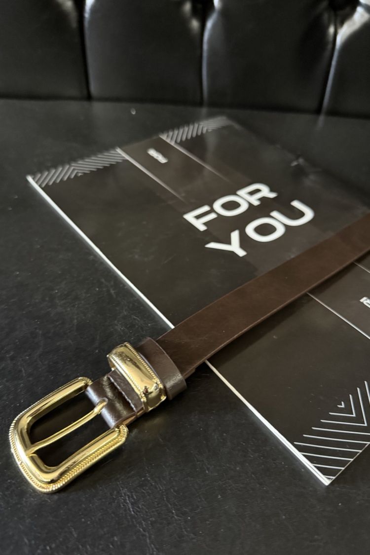 Gold Plated Blackout Women's Belt - Brand: Fiori - Women & Kids, Baby Clothes Wholesale - TheBS Women