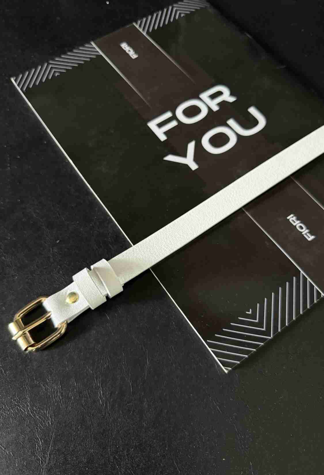 Slim Women's Belt With Square Buckle - Brand: Fiori - Women & Kids, Baby Clothes Wholesale - TheBS Women