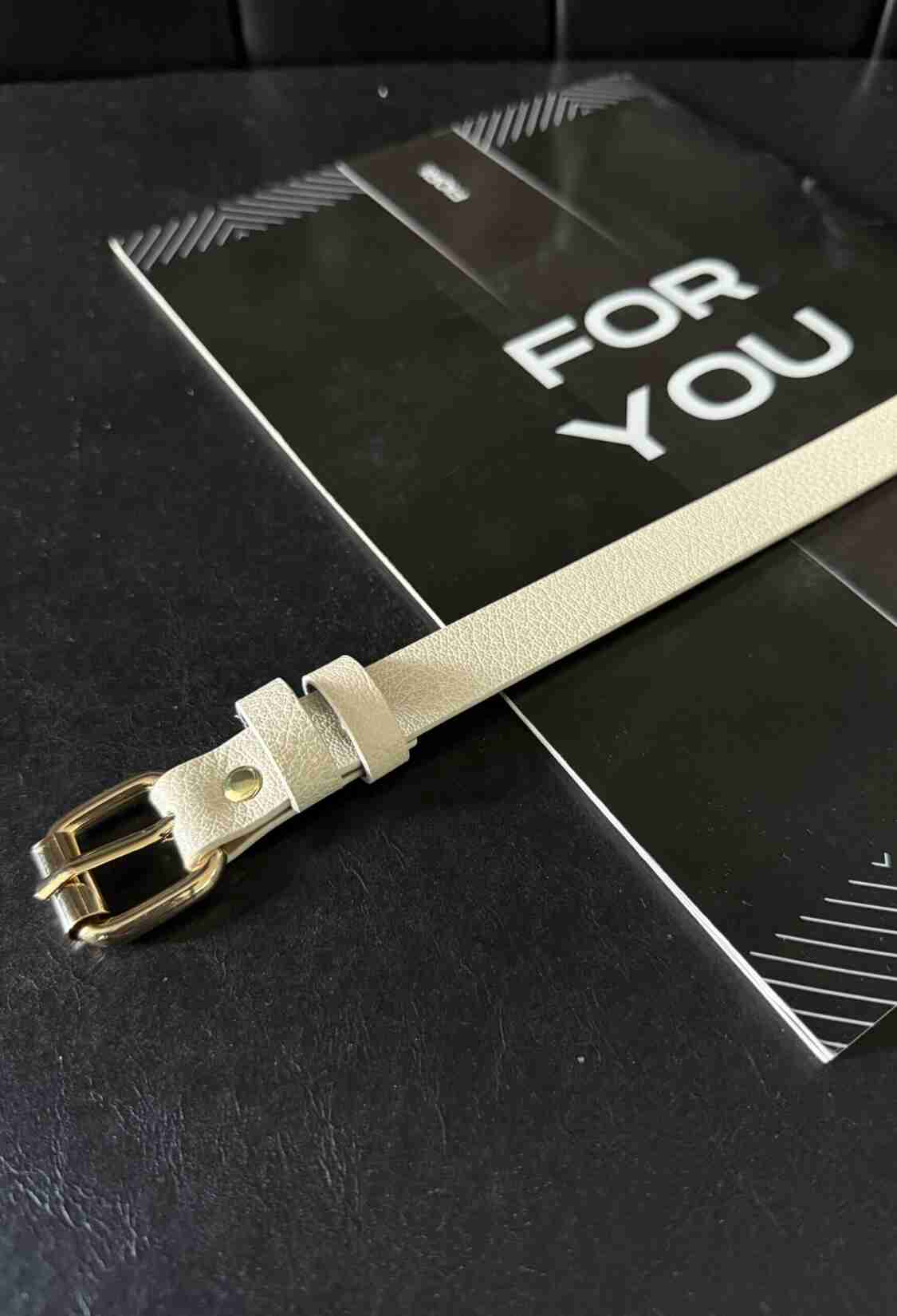 Slim Women's Belt With Square Buckle - Brand: Fiori - Women & Kids, Baby Clothes Wholesale - TheBS Women