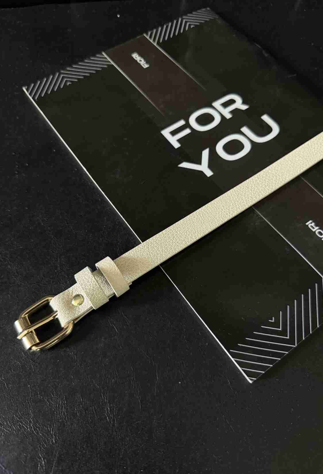 Slim Women's Belt With Square Buckle - Brand: Fiori - Women & Kids, Baby Clothes Wholesale - TheBS Women