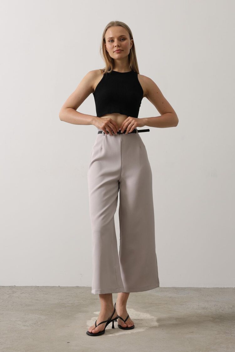 Belt Collar Detailed Pants - Producer: Reyon - Wholesale Women Clothes - TheBS Women