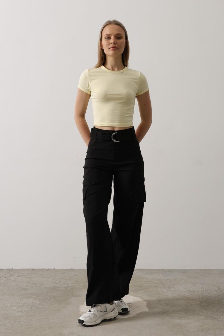 Belted Cargo Pants - Producer: Reyon - Wholesale Women Clothes - TheBS Women