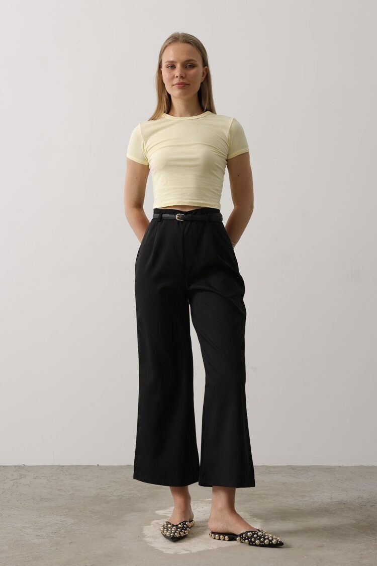 Belt Collar Detailed Pants - Producer: Reyon - Wholesale Women Clothes - TheBS Women