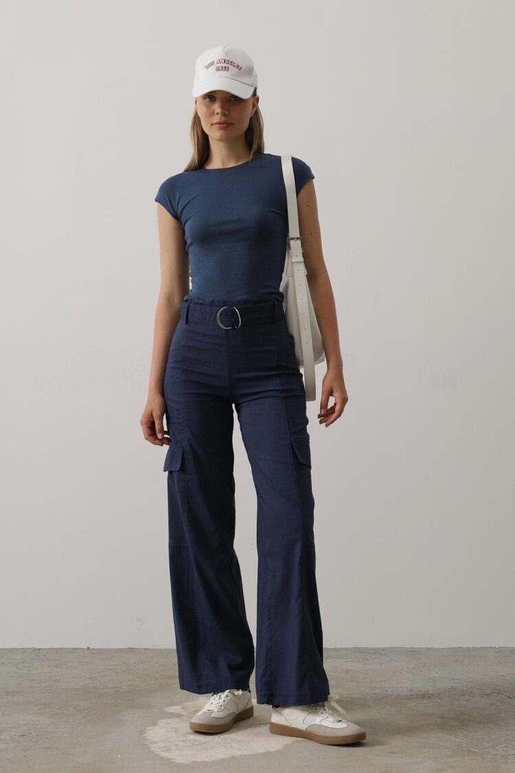 Belted Cargo Pants - Producer: Reyon - Wholesale Women Clothes - TheBS Women
