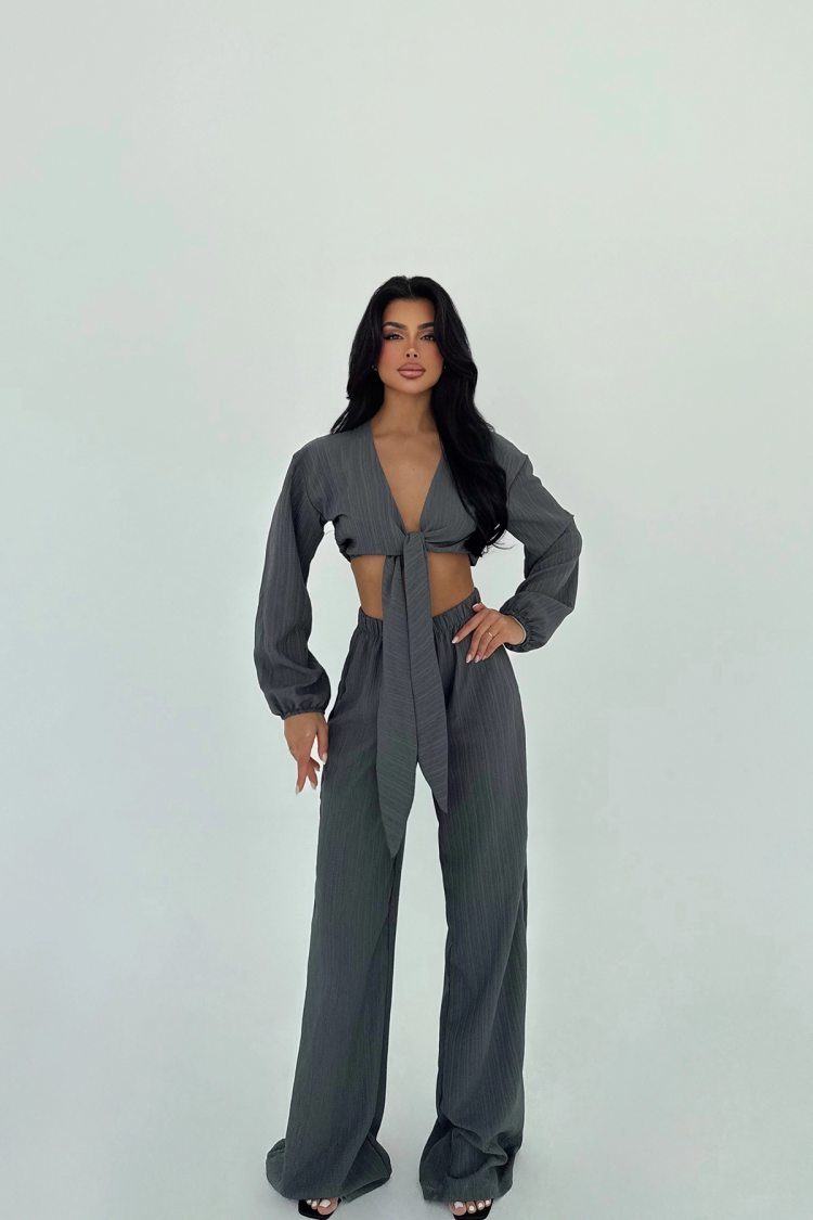 Adelina Tie-Up Suit - Producer: EYYO ATELIER - Wholesale Women Clothes - TheBS Women