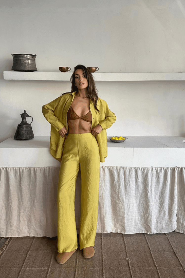 Shirt-Pants Suit Cupra Fabric - Producer: Ello - Wholesale Women Clothes - TheBS Women