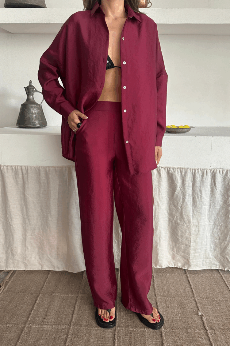 Shirt-Pants Suit Cupra Fabric - Producer: Ello - Wholesale Women Clothes - TheBS Women
