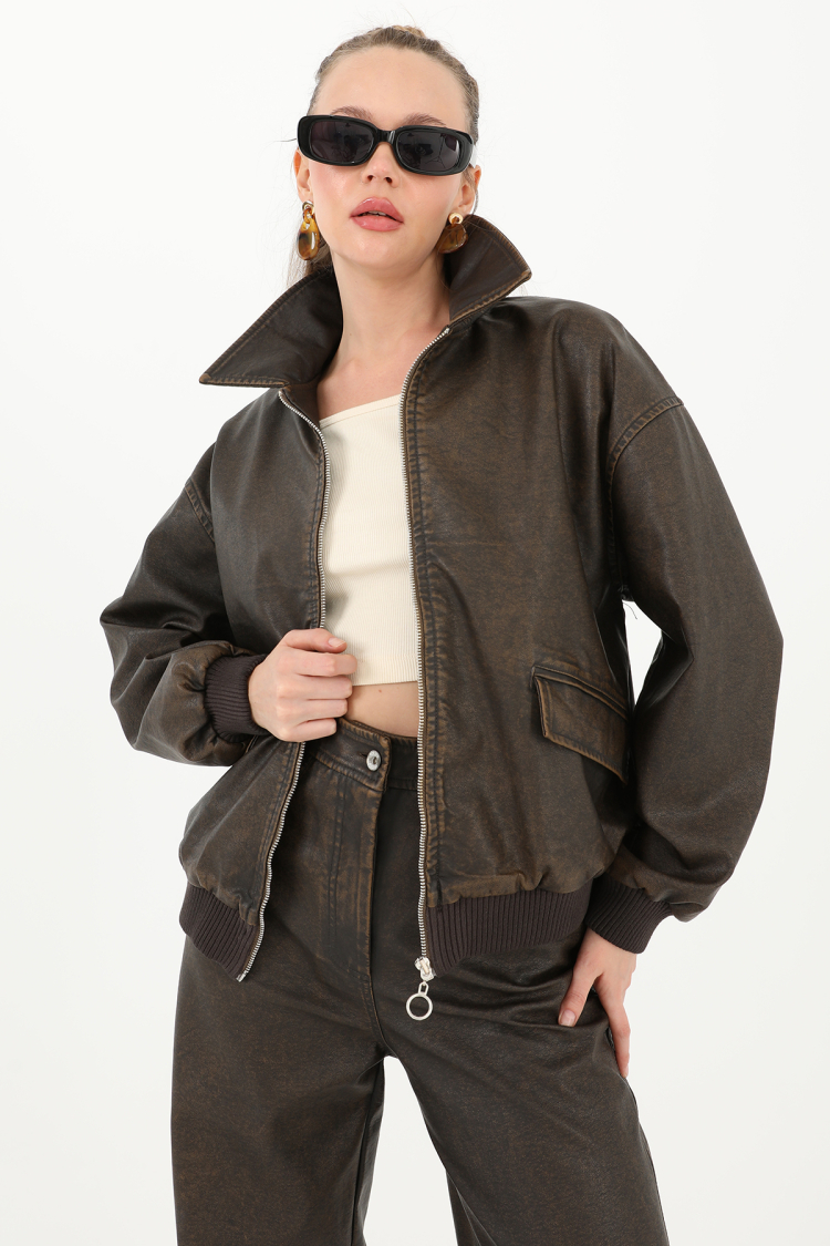 Women's Wash Leather Jacket - Brand: SOUL - Women & Kids, Baby Clothes Wholesale - TheBS Women
