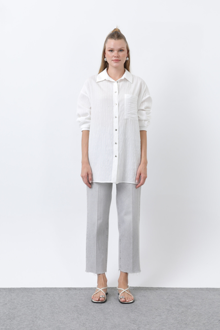 Shirt - Ecru - Brand: SOUL - Women & Kids, Baby Clothes Wholesale - TheBS Women
