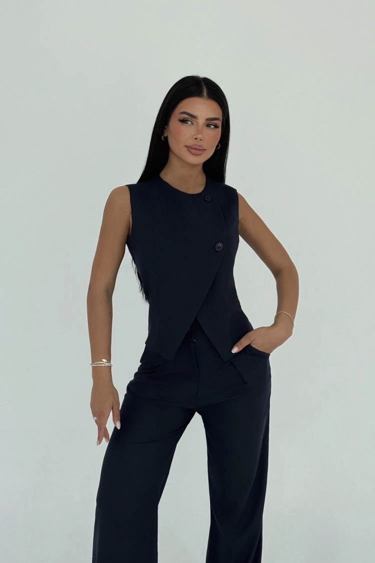 Navy Marly Suit - Producer: EYYO ATELIER - Wholesale Women Clothes - TheBS Women