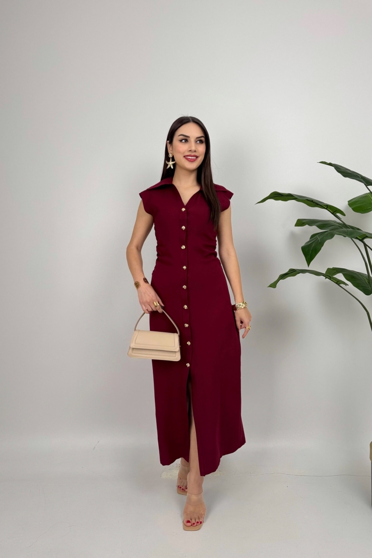 Front Buttoned Dress - Brand: Miss Janell - Women & Kids, Baby Clothes Wholesale - TheBS Women