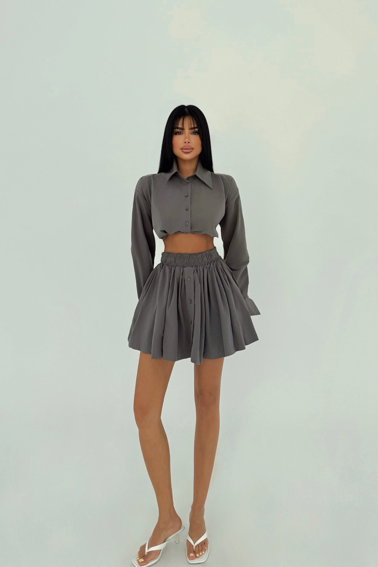Front Buttoned Skirt Suit - Producer: EYYO ATELIER - Wholesale Women Clothes - TheBS Women