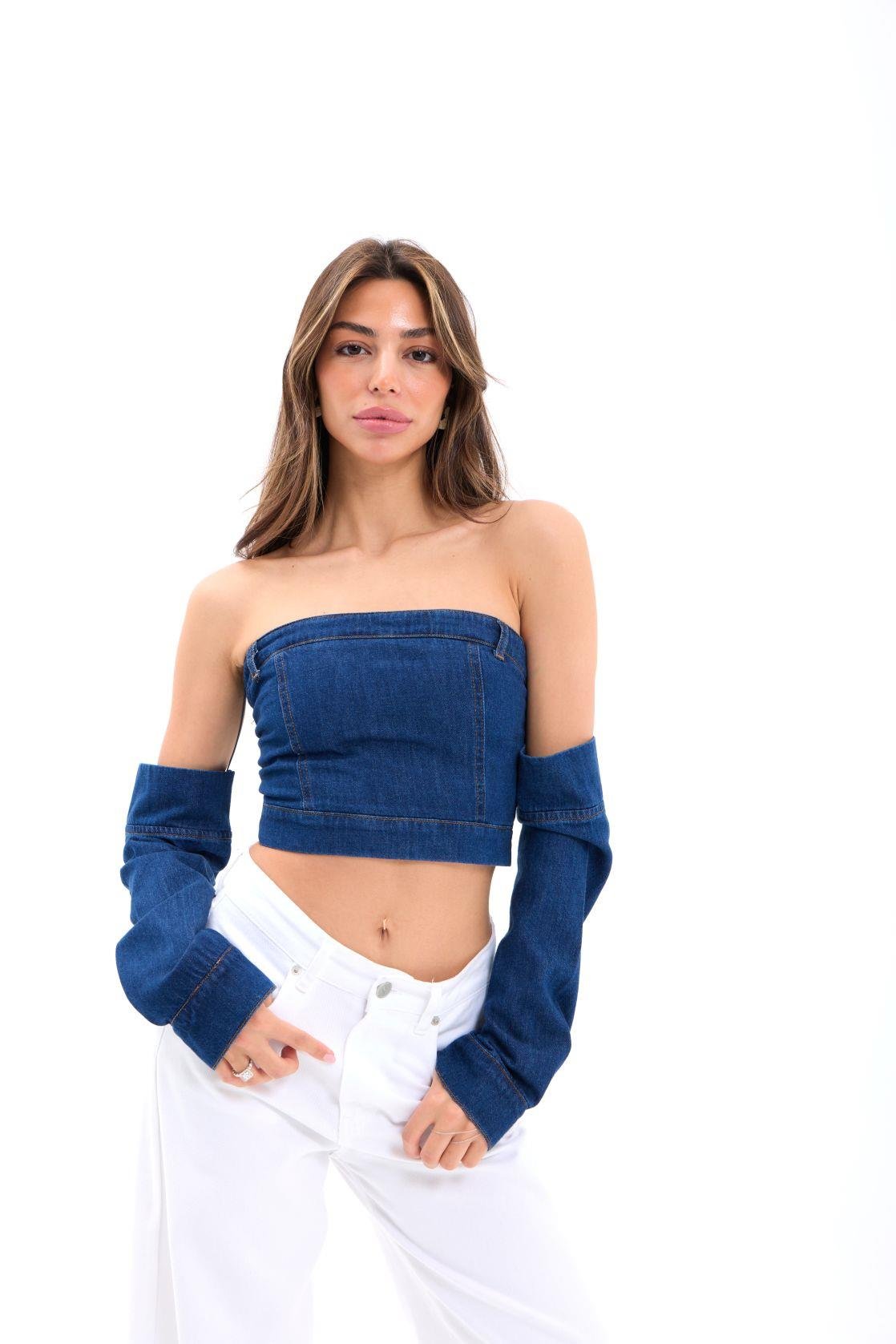Jeans Crop - Blue - Producer: Fame - Wholesale Women Clothes - TheBS Women