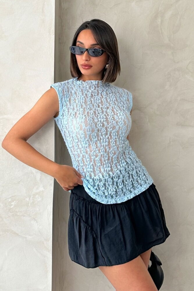 Zero Sleeve Lace Blouse - Producer: Topshow - Wholesale Women Clothes - TheBS Women