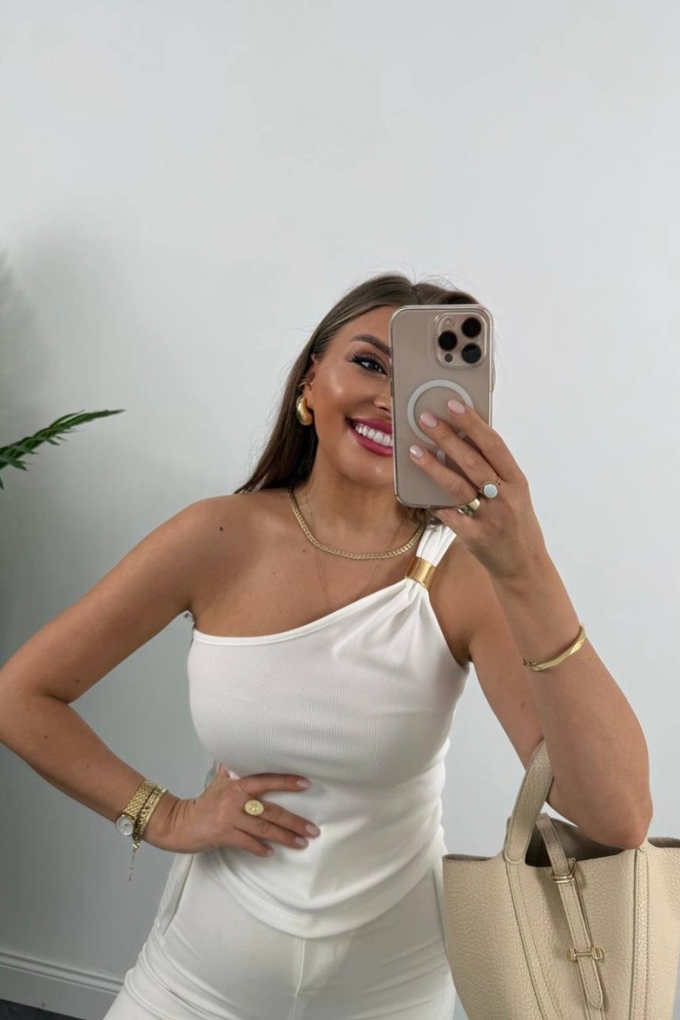 One Shoulder Blouse - Brand: Fiori - Women & Kids, Baby Clothes Wholesale - TheBS Women