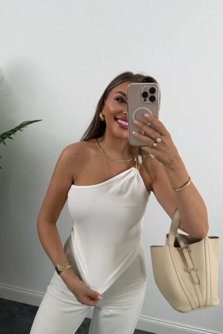 One Shoulder Blouse - Brand: Fiori - Women & Kids, Baby Clothes Wholesale - TheBS Women