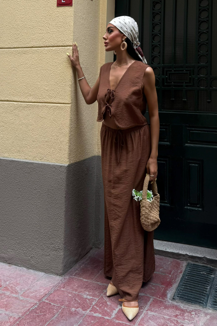 Vest Front Tie Long Skirt Suit - Brand: Sobe Istanbul - Women & Kids, Baby Clothes Wholesale - TheBS Women