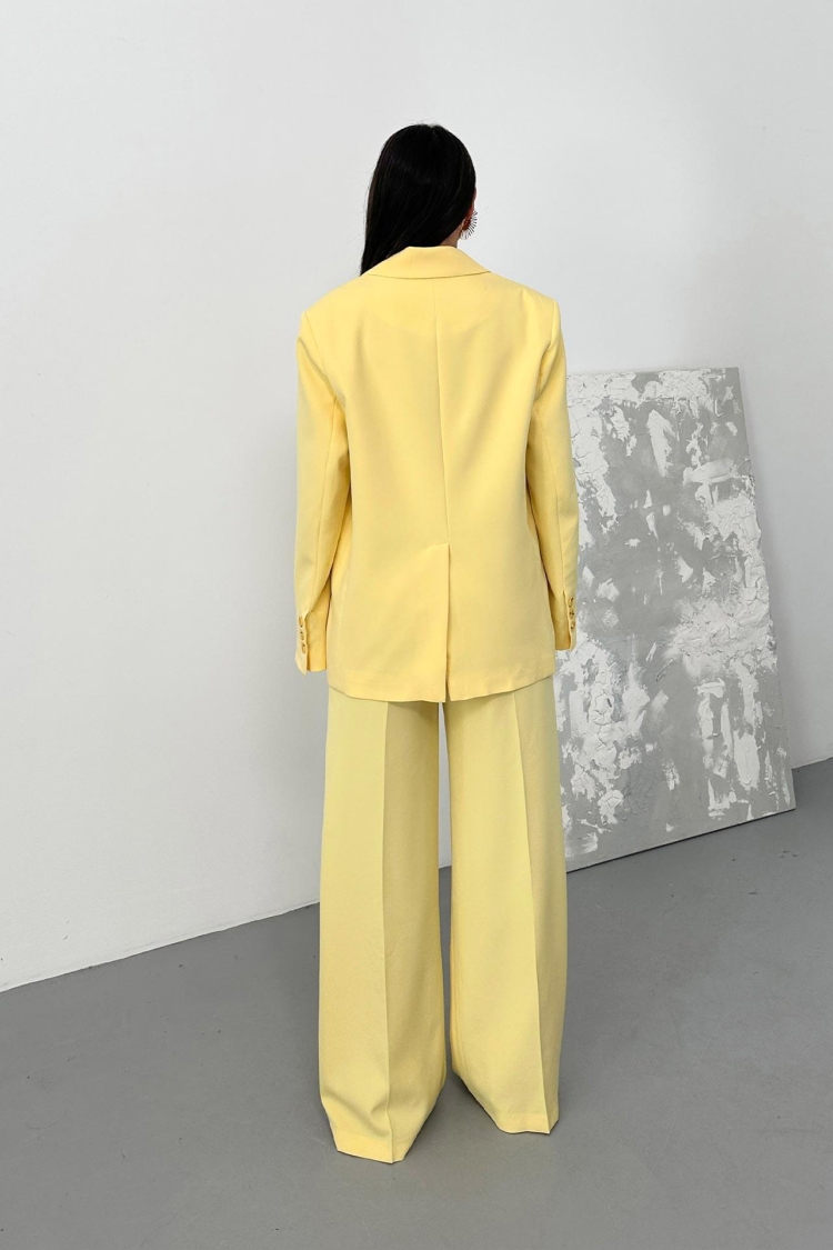 Pleated Palazzo Pants Butter - Producer: Juste - Wholesale Women Clothes - TheBS Women