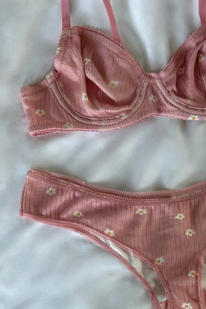 Powder Flower Pattern Underwear - Producer: EYYO ATELIER - Wholesale Women Clothes - TheBS Women