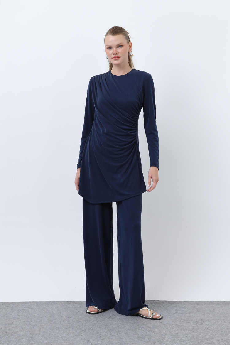 Women's Drape Detailed Trousers Suit - Brand: Puane - Women & Kids, Baby Clothes Wholesale - TheBS Women