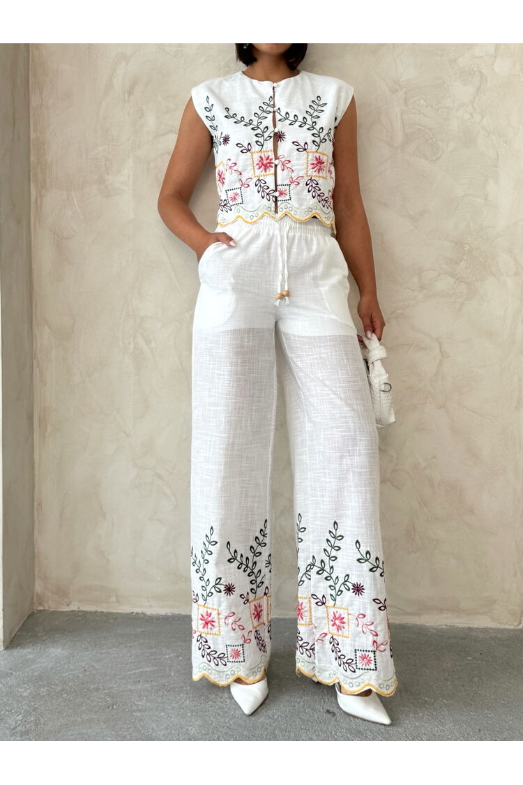 Embroidered Pants - Yellow Dsn2 - Brand: Topshow - Women & Kids, Baby Clothes Wholesale - TheBS Women