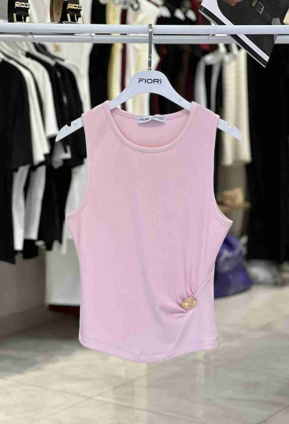 Slim Fit Sleeveless Blouse With Cap Sleeves - Brand: Fiori - Women & Kids, Baby Clothes Wholesale - TheBS Women