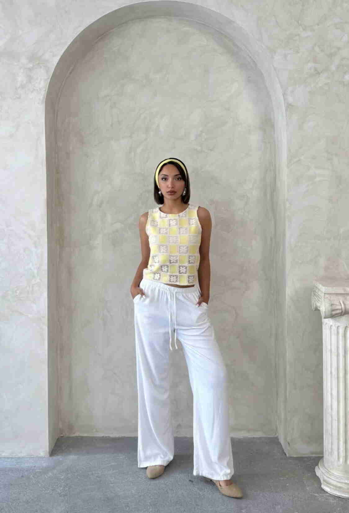 Retro Checkered Sleeveless Shirt - Brand: Topshow - Women & Kids, Baby Clothes Wholesale - TheBS Women