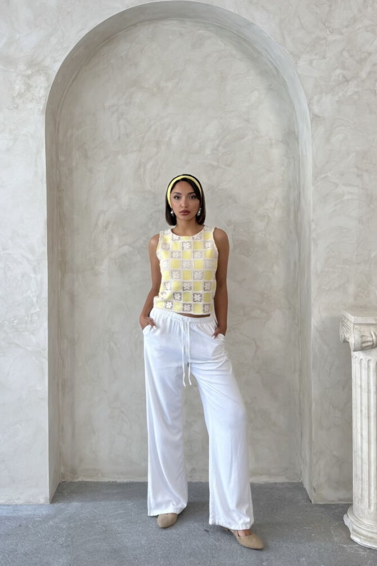 Retro Checkered Sleeveless Shirt - Producer: Topshow - Wholesale Women Clothes - TheBS Women