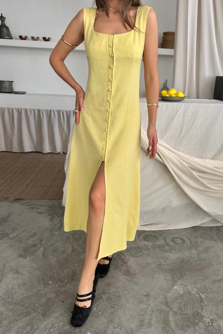 Square Neck Slip Midi Dress - Brand: Ello - Women & Kids, Baby Clothes Wholesale - TheBS Women