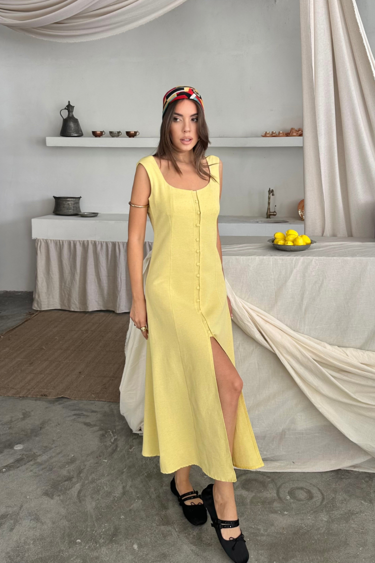 Square Neck Slip Midi Dress - Brand: Ello - Women & Kids, Baby Clothes Wholesale - TheBS Women