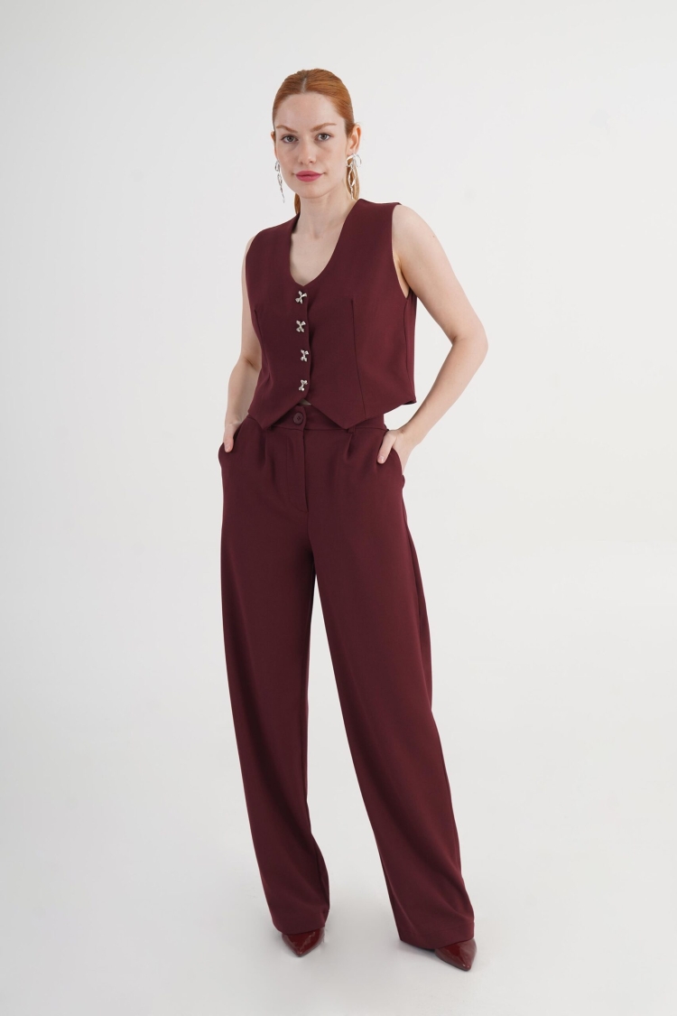 Claret Red Elegant Set - Brand: Lustrin - Women & Kids, Baby Clothes Wholesale - TheBS Women