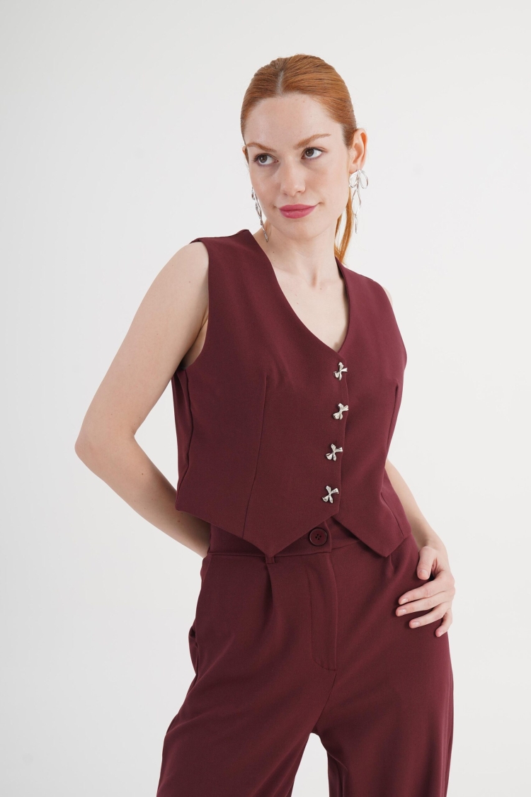 Claret Red Elegant Set - Brand: Lustrin - Women & Kids, Baby Clothes Wholesale - TheBS Women