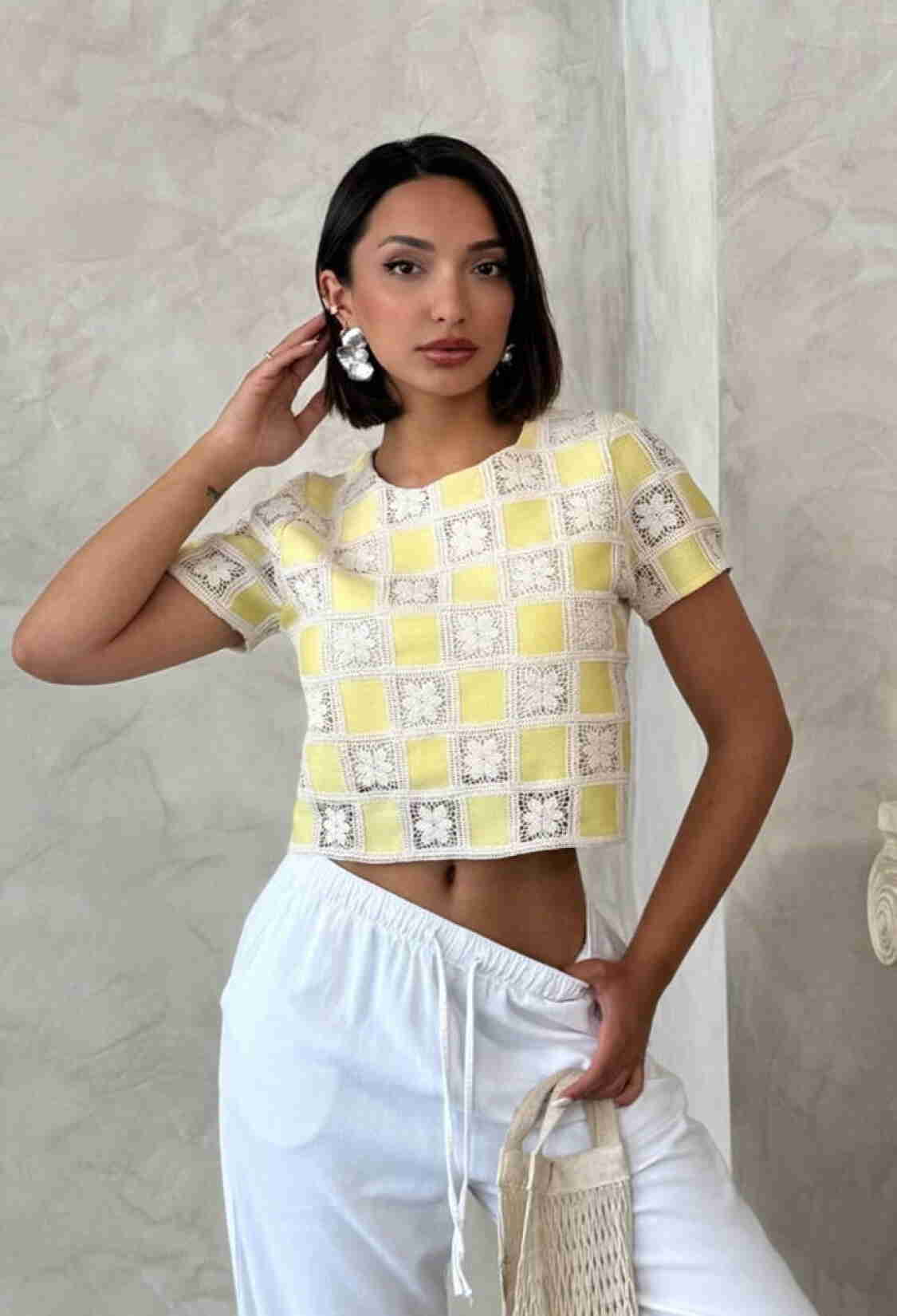 Casual Boho Checkered Floral Blouse - Brand: Topshow - Women & Kids, Baby Clothes Wholesale - TheBS Women