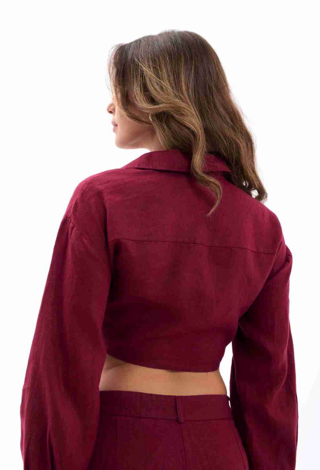 Crop Top With Long Sleeves - Brand: Fame - Women & Kids, Baby Clothes Wholesale - TheBS Women