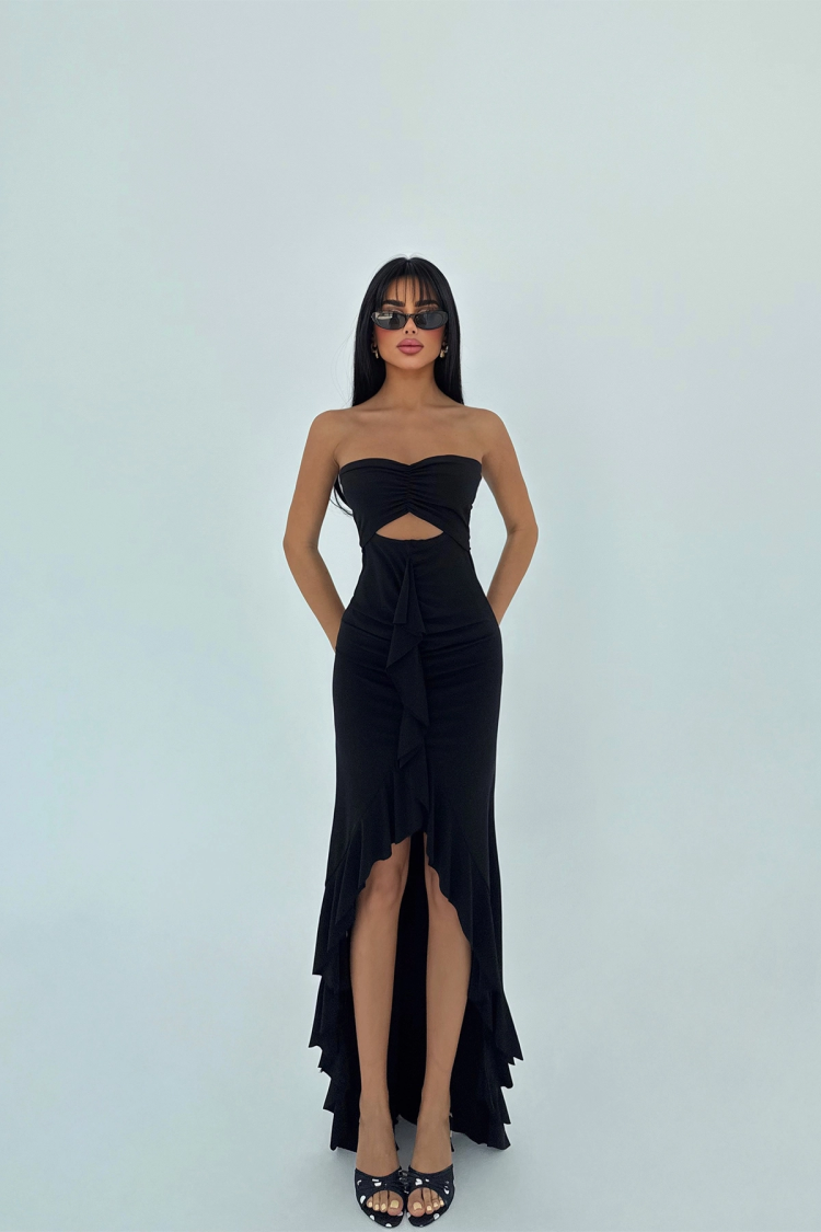 Glamorous Backless Floor Length Dress - Producer: EYYO ATELIER - Wholesale Women Clothes - TheBS Women