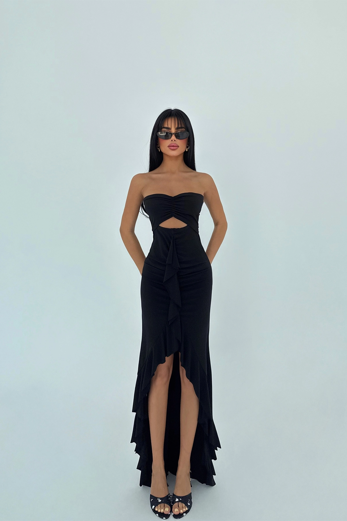 Glamorous Backless Floor Length Dress - Producer: EYYO ATELIER - Wholesale Women Clothes - TheBS Women