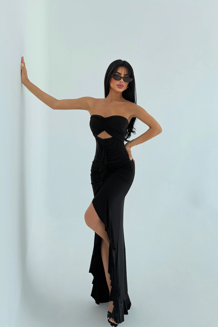 Glamorous Backless Floor Length Dress - Producer: EYYO ATELIER - Wholesale Women Clothes - TheBS Women