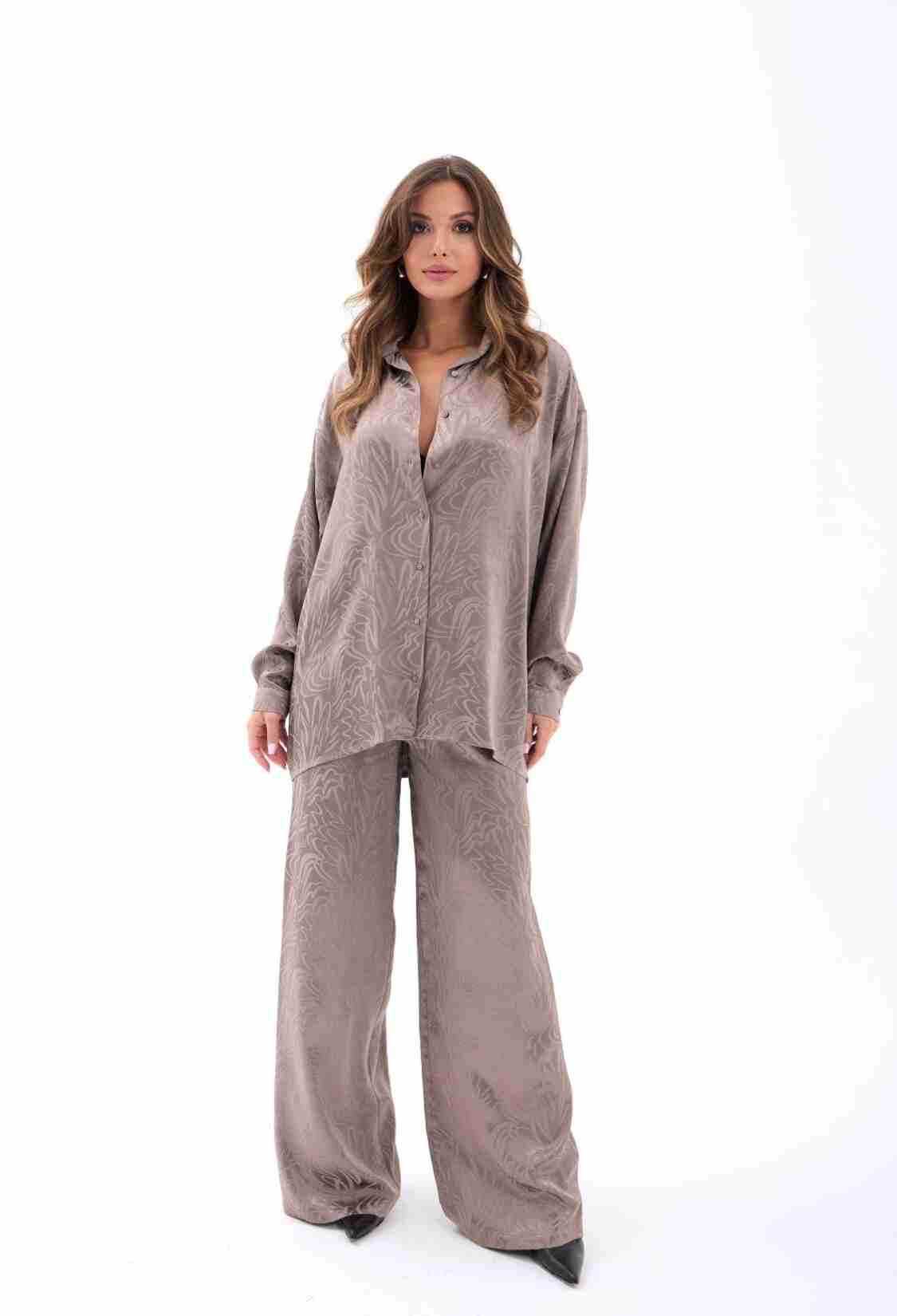 Beige Marble Oversized Fit Set - Brand: Fame - Women & Kids, Baby Clothes Wholesale - TheBS Women