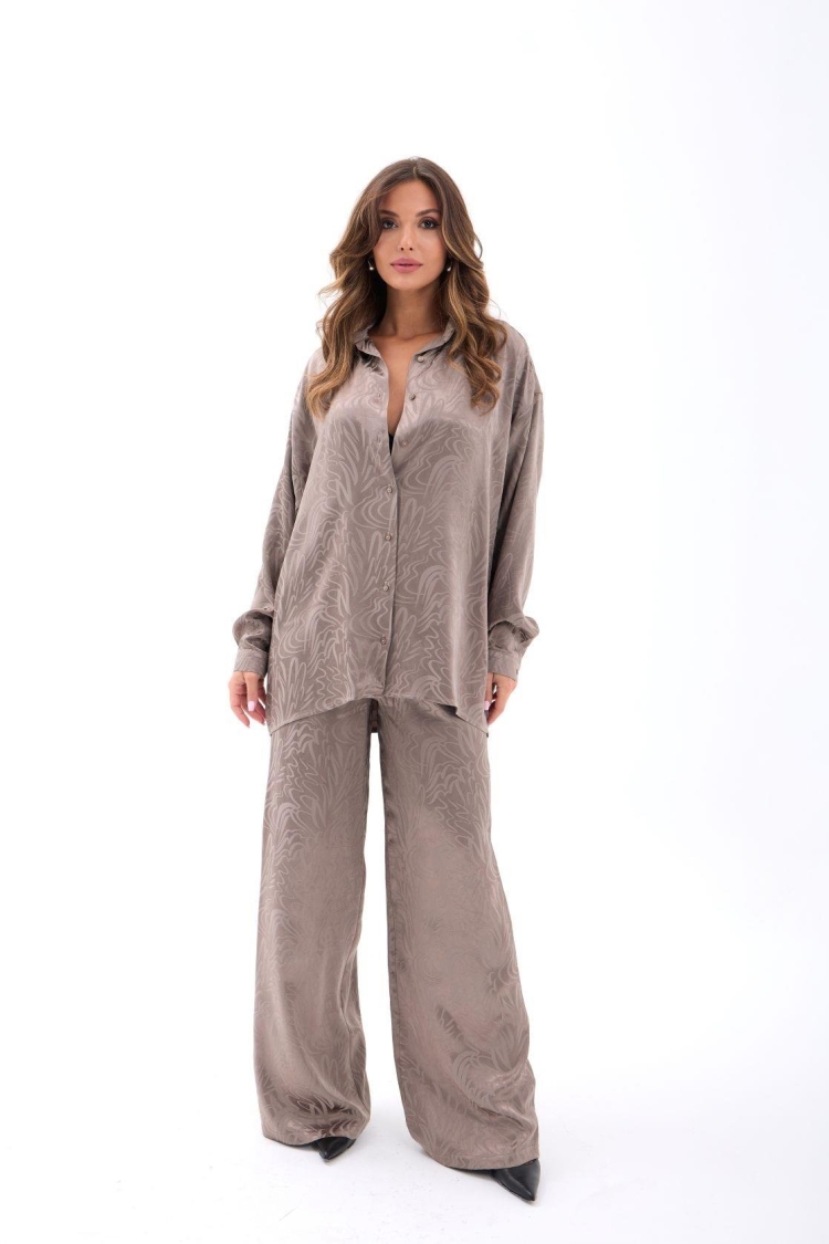 Beige Marble Oversized Fit Set - Brand: Fame - Women & Kids, Baby Clothes Wholesale - TheBS Women