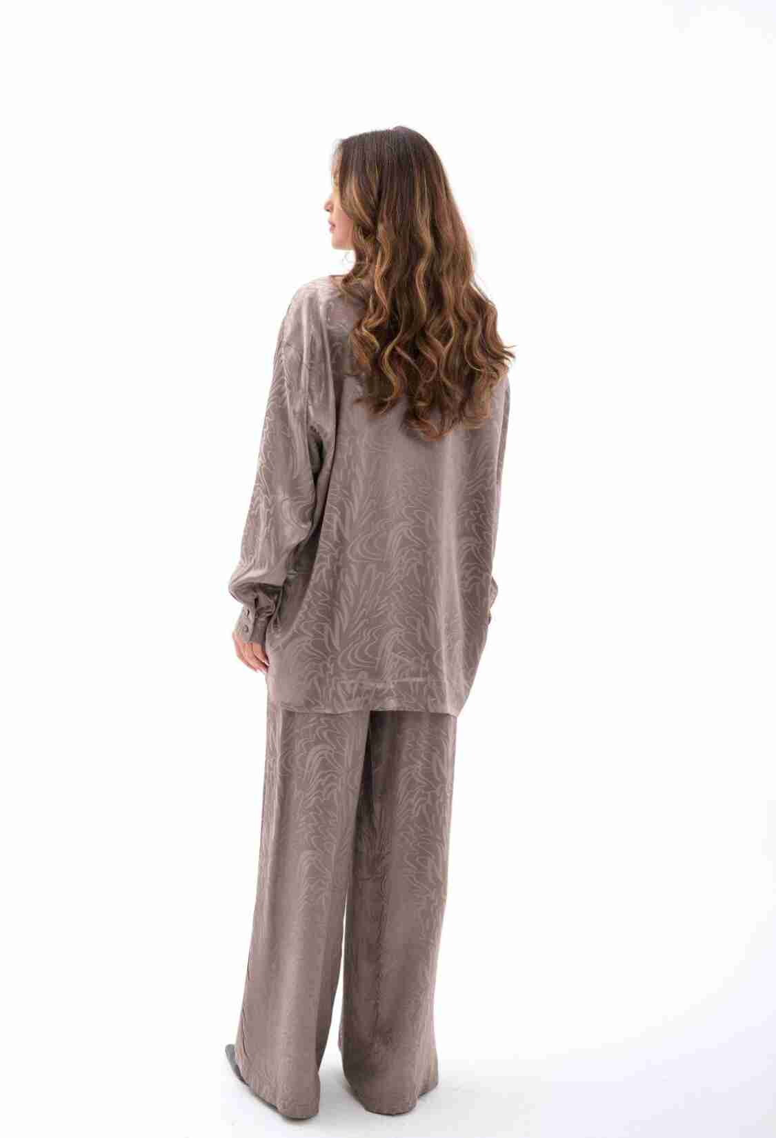 Beige Marble Oversized Fit Set - Brand: Fame - Women & Kids, Baby Clothes Wholesale - TheBS Women
