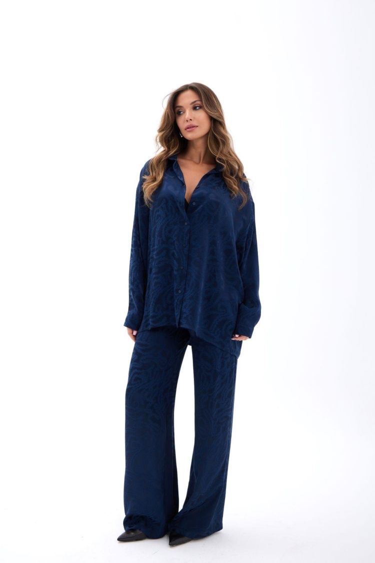 NavyOversized Fit Palazzo Set - Brand: Fame - Women & Kids, Baby Clothes Wholesale - TheBS Women