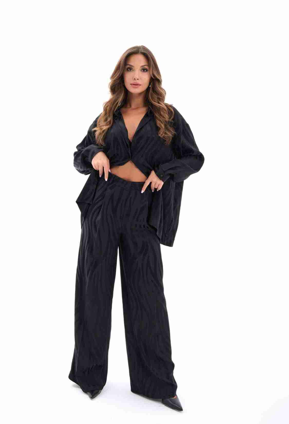 Animal Print Oversized Fit Palazzo Set - Brand: Fame - Women & Kids, Baby Clothes Wholesale - TheBS Women