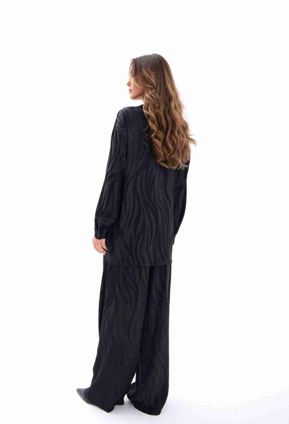 Animal Print Oversized Fit Palazzo Set - Brand: Fame - Women & Kids, Baby Clothes Wholesale - TheBS Women