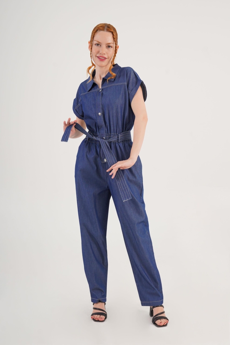 Blue Casual Sport Streetwear Shirt - Brand: Lustrin - Women & Kids, Baby Clothes Wholesale - TheBS Women