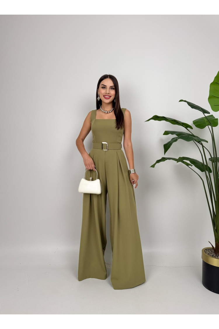 Elegant Sleeveless Square Neck Jumpsuit - Brand: Miss Janell - Women & Kids, Baby Clothes Wholesale - TheBS Women