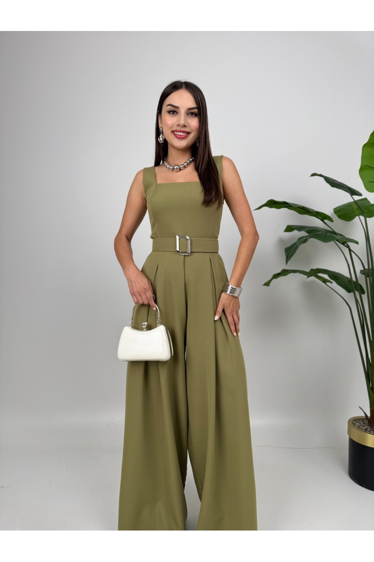 Elegant Sleeveless Square Neck Jumpsuit - Brand: Miss Janell - Women & Kids, Baby Clothes Wholesale - TheBS Women