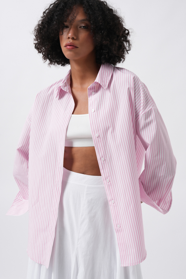 Striped Casual Buttoned Shirt - Producer: Black Fashion - Wholesale Women Clothes - TheBS Women