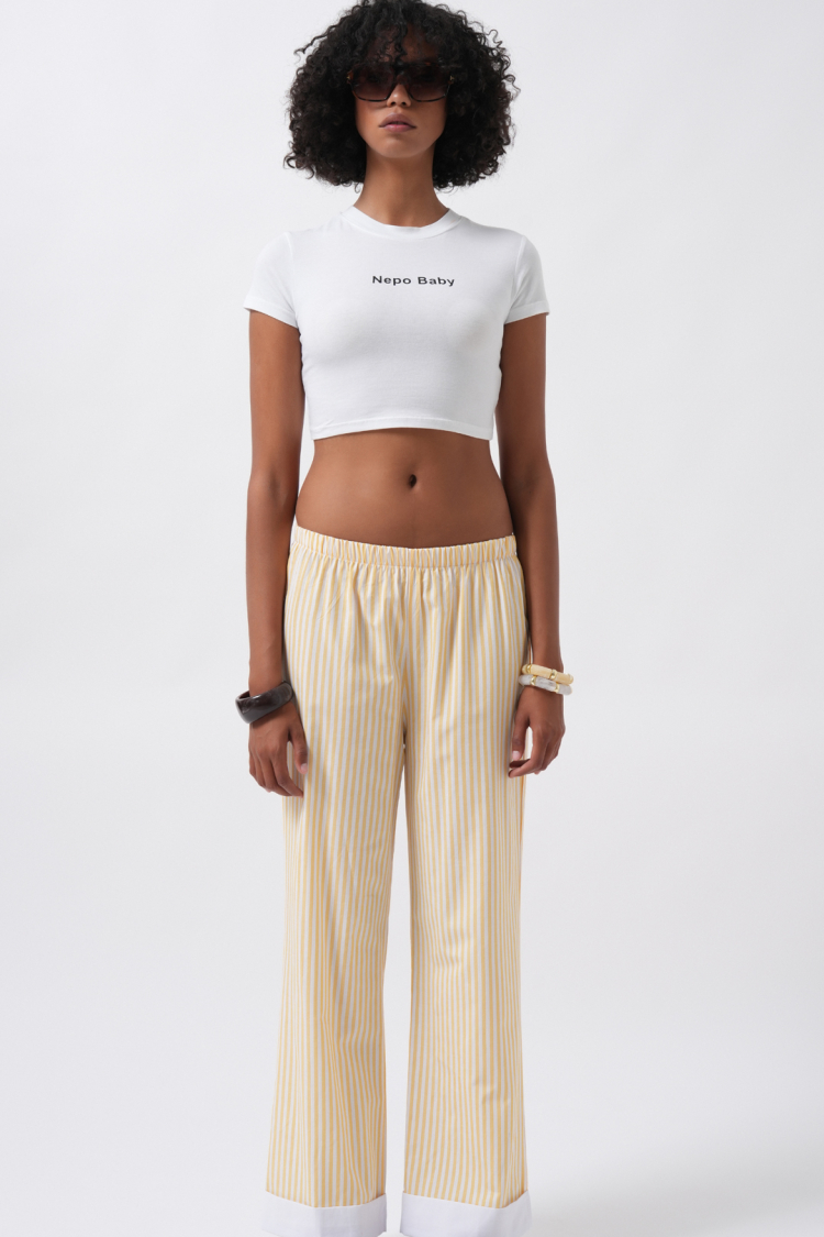 Striped Palazzo Pants Mid Waist - Producer: Black Fashion - Wholesale Women Clothes - TheBS Women