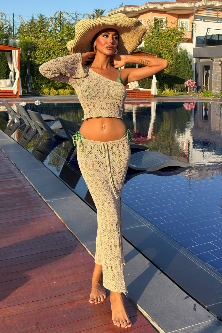 One Shoulder Low Cut Set - Producer: Sobe Istanbul - Wholesale Women Clothes - TheBS Women